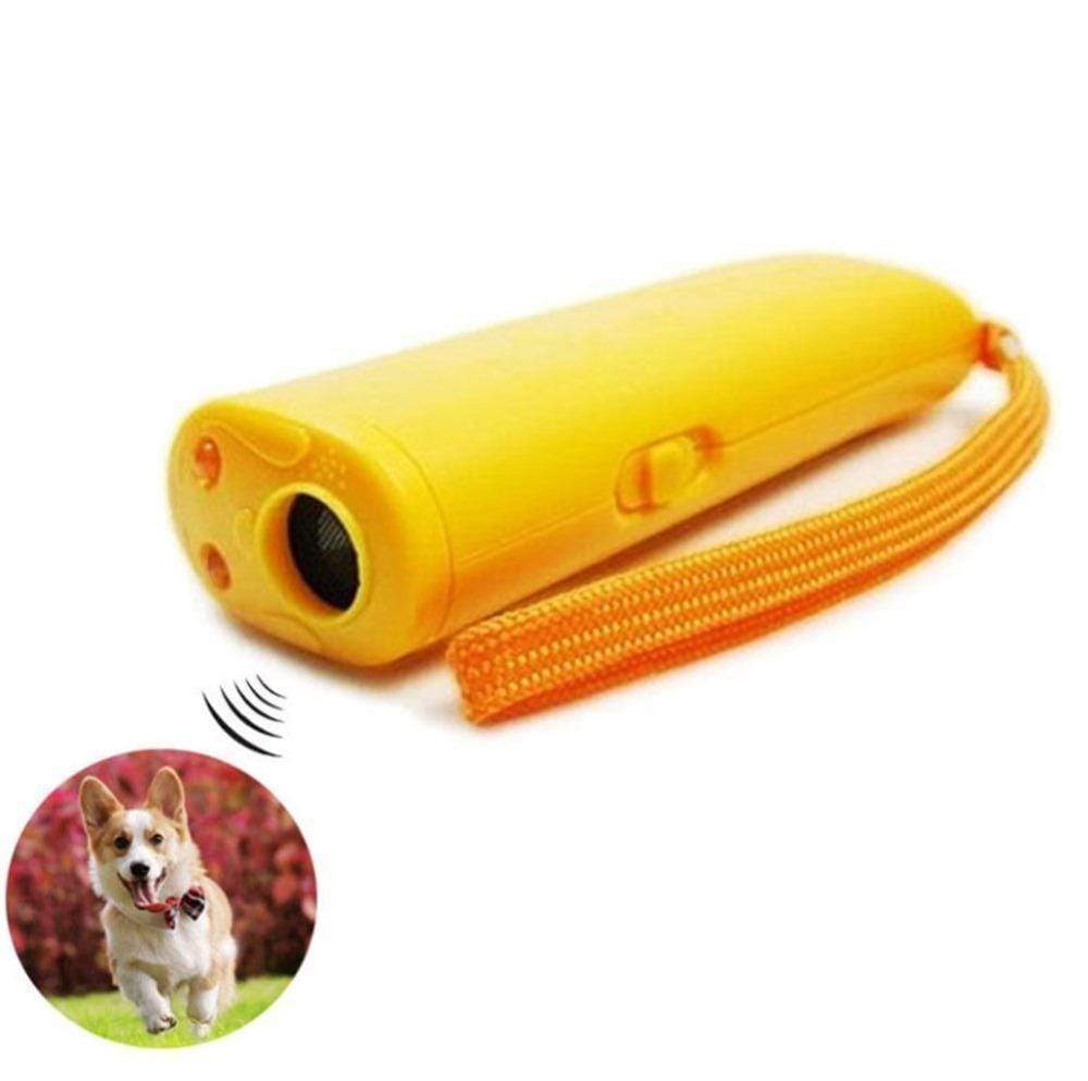 Dispositivo antiabbaio per cani 3 in 1 repellente per cani ad ultrasuoni  Stop Bark Control forniture per l'addestramento con torcia a LED -  AliExpress